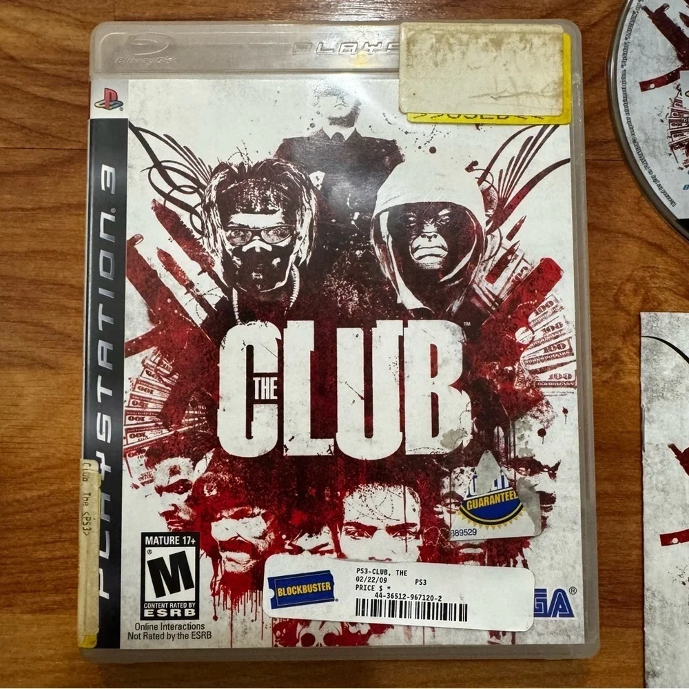 The Club (Sony PlayStation 3, PS3) CIB Complete Tested Blockbuster Sticker Case